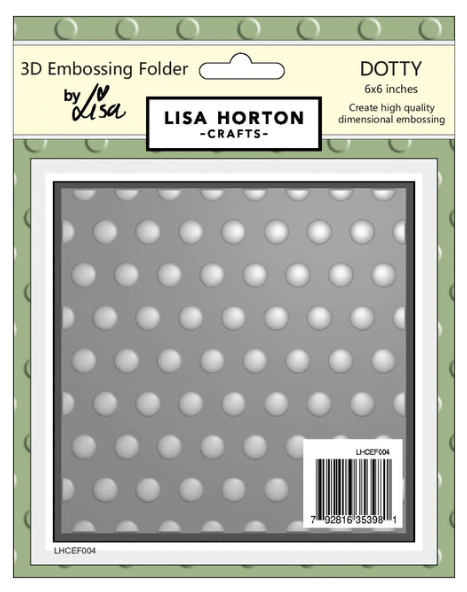 Lisa Horton Embossing Folder, Dotty