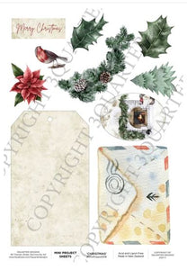 3Quarter Designs Embellishment, Mini Project Sheet - Christmas