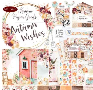 Kawaii Paper Goods Paper Collection Pack 12x12, Autumn Wishes