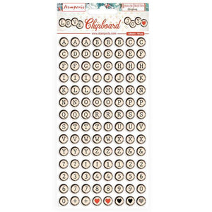 Stamperia Embellishment Sticker, Chipboard - Romantic Christmas