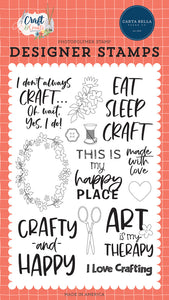 Carta Bella Stamp, Craft & Create - Crafty & Happy