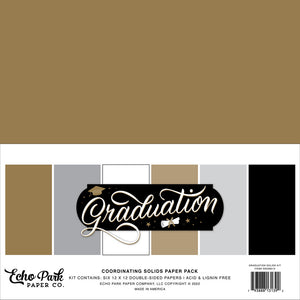Echo Park Paper Cardstock Variety Pack 12x12, Graduation