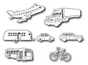 Frantic Stamper Die, Transportation Icons