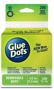 Glue Dots Temporary, Roll/200
