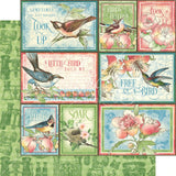 Graphic 45 Paper 12x12, Bird Watcher - Learn to Fly