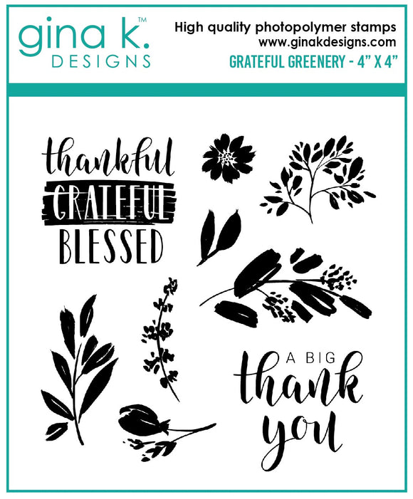 Gina K Stamp, Grateful Greenery Mini