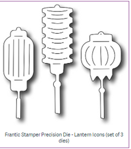Frantic Stamper Die, Lantern Icons (set of 3 dies)