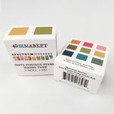 49 and Market Embellishment,  Washi Tape, Spectrum Sherbet - Insta Postage Stamp