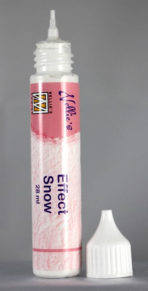 Nellie's Choice Embellishment, Mixed Media Effect Snow 2