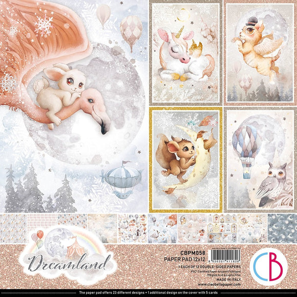 Ciao Bella Paper Pack 12x12 Pack, Dreamland - 12 sheets