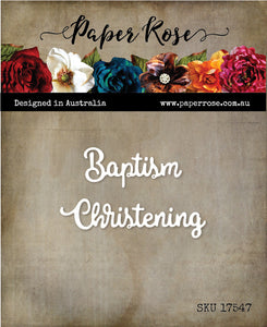 Paper Rose Die, Baptism Christening Small