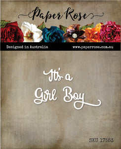 Paper Rose Die, It's a Boy Girl Small