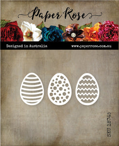Paper Rose Die, Easter Eggs Decorative Small