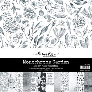 Paper Rose Paper Pack 12X12, Monochrome Garden
