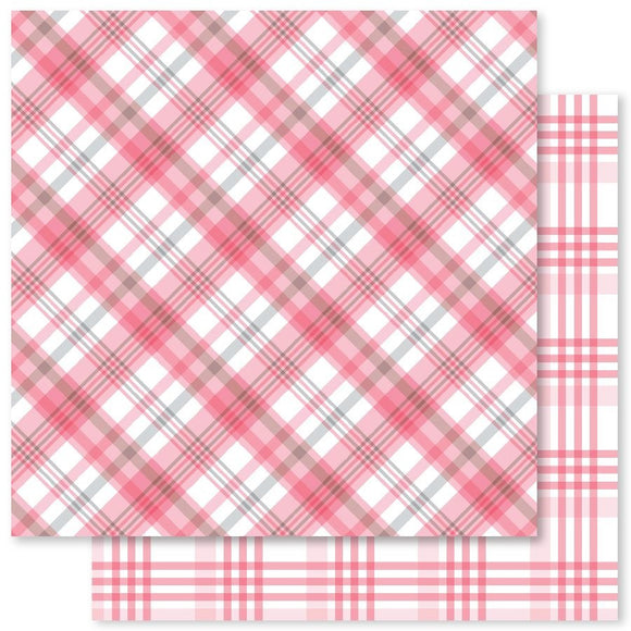 Paper Rose Paper 12x12, Sweet Plaids Collections      Mulitple Patterns Available