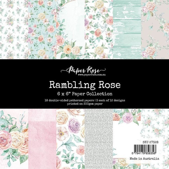 Paper Rose Paper Pack 6x6, Rambling Rose