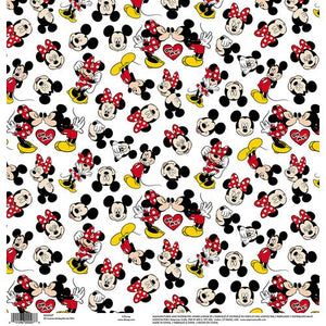 American Crafts Paper 12x12, Disney - Mickey Minnie