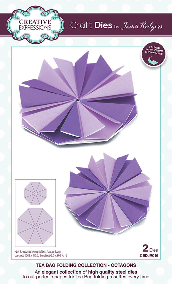 Creative Expressions Die, Tea Bag Folding - Octagons