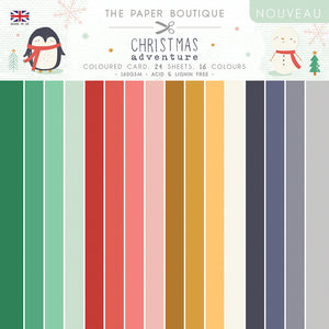The Paper Boutique Cardstock Variety Pack 8x8, Christmas Adventure