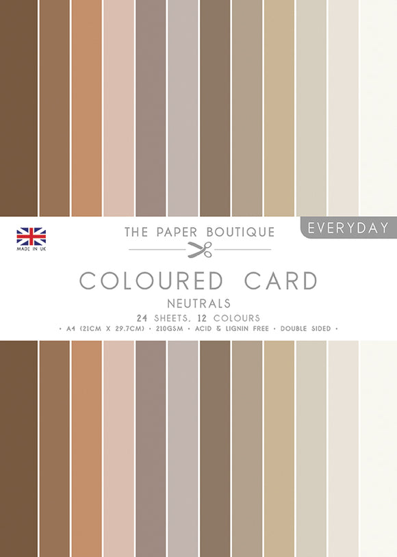 The Paper Boutique Cardstock Variety Pack 8.5x11, Neutrals A4