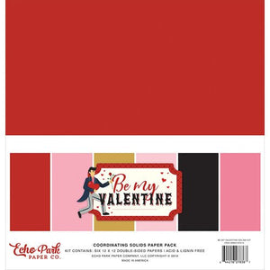Echo Park Paper Cardstock Variety Pack 12x12, Be My Valentine