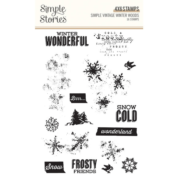 Simple Stories Stamp, Simple Vintage Winter Woods Collection