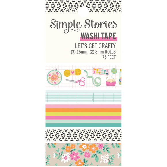 Simple Stories Embellishment, Let's Get Crafty - Washi Tape