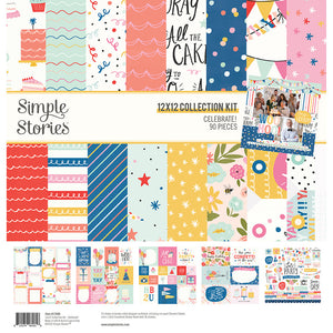 Simple Stories Paper Collection Kit 12x12 , Celebrate!
