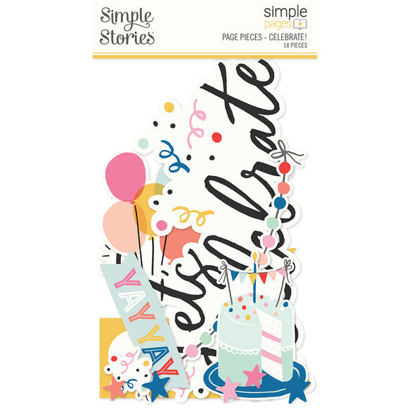 Simple Stories Embellishment, Celebrate! - Page Pieces