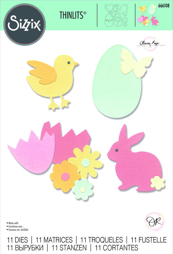 Sizzix Die, Thinlits - Basic Easter Shapes