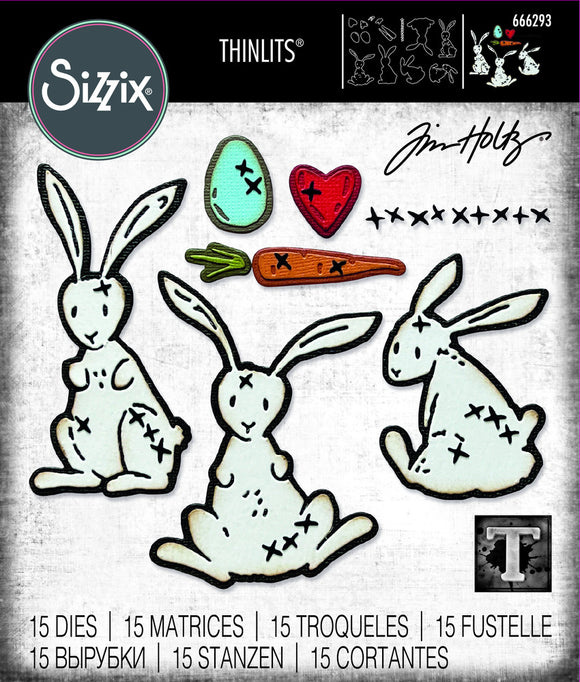 Sizzix Die, Tim Holtz - Thinlits Bunny Stitch