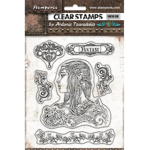 Stamperia Stamp, Magic Forest - Amazon