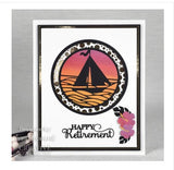 Creative Expressions Die, Sue Wilson Stained Glass Collection - Beach Sailboat