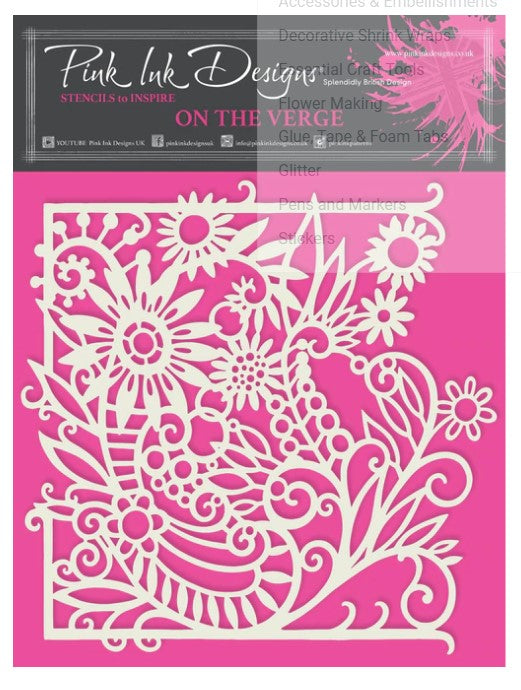 Pink Ink Designs Stencil, On The Verge