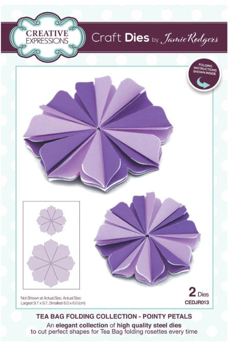 Creative Expressions Die, Tea Bag Folding - Pointy Petals