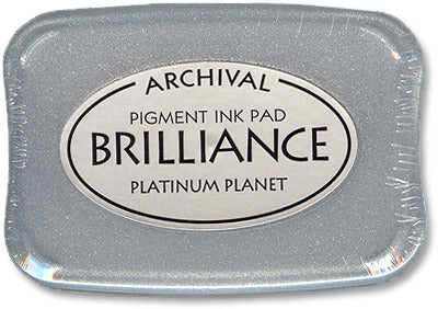 Tsukineko Brilliance Ink Pad, Planet Platinum