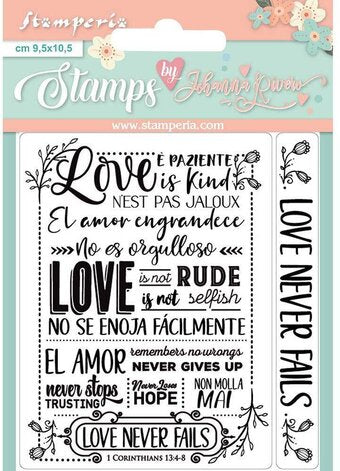 Stamperia Stamp, Love Never Fails - Love Story