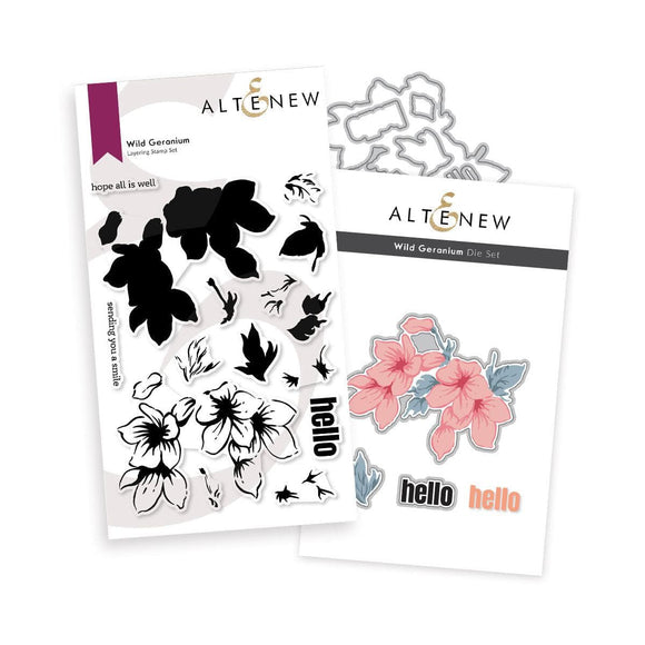 Altenew Stamp & Die, Wild Geranium (Bundle)