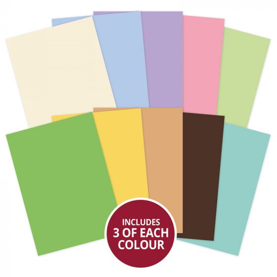 Hunkydory Cardstock Variety Pack A4, Adorable Scorable Selection - Perfect Days