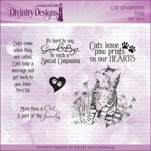 Divinity Designs Stamp, Cat Sympathy