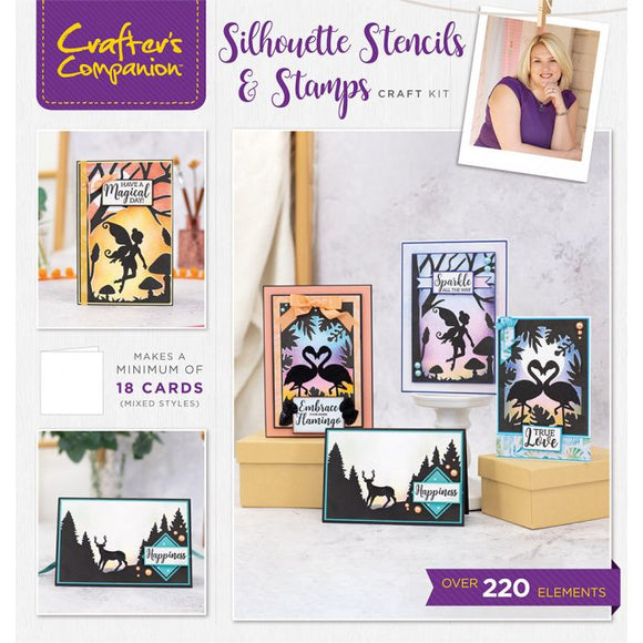 Crafter's Companion Kit #43 - Stencils & Silhouette Stamps