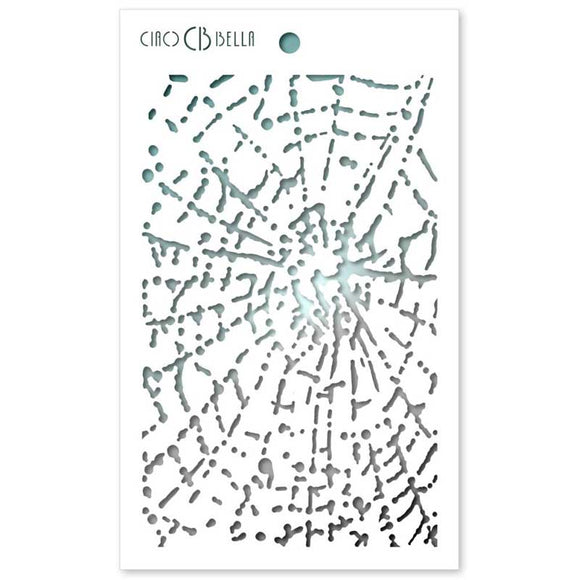 Ciao Bella Stencil, Bad Girls - Spider Net