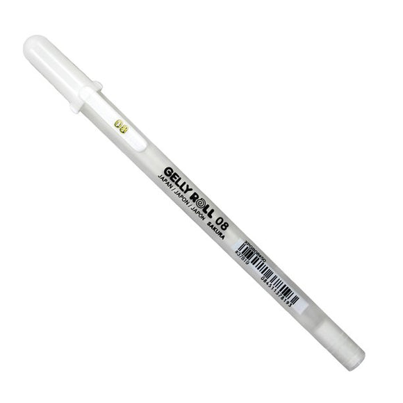 Gelly Roll Pen, Classic - Bright White, 08 Medium Line