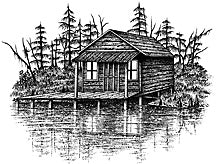 Stampscapes Stamp, Bayou Shack (small)