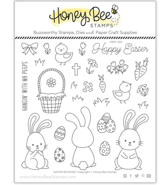 Honeybee Stamp & Die Set, Easter Buddies