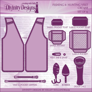 Divinity Designs Die, Fishing & Hunting Vest