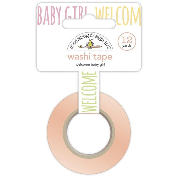 Doodlebug Embellishment, Washi Tape - Welcome Baby Girl