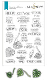 Altenew Stamp, Die & Stencil, Monsteras and Quotes  (Complete Bundle)