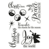 CC Nature's Garden Stamp, Nativity - Peace On Earth