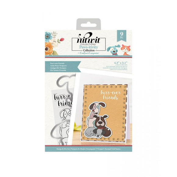 CCNitwit Stamp & Die Set, Pawsitivity - Furr-ever Friends